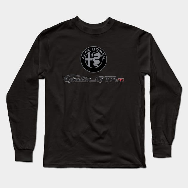 Alfa Romeo Giulia GTAm Long Sleeve T-Shirt by fmDisegno